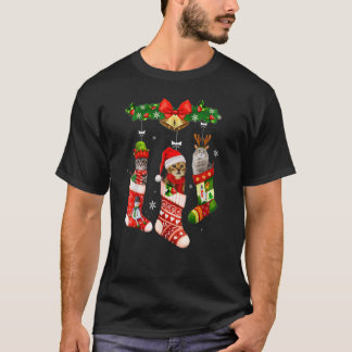 Katten in Kerstsok Pyjama Kerstvakantie Voor Mij T-shirt