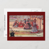 Katten in Kimonos Louis Wain Briefkaart (Voorkant / Achterkant)