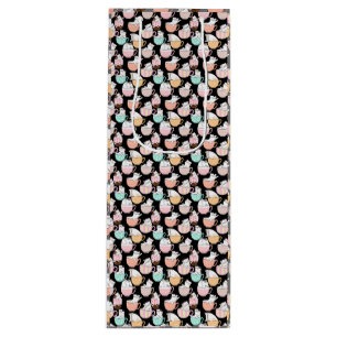 Katten in koffiebekers 01. Zwart BG Wijn Cadeautas