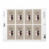 Katten in liefde etiket (Full Sheet)