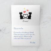 Katten in liefde kaart (Binnen)