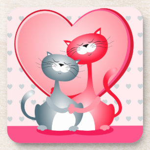 Katten in liefde, onderzetter