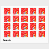 Katten in liefde, sticker (Vel)