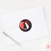 Katten in liefde, sticker (Envelop)