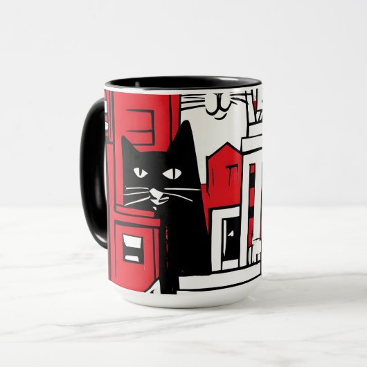 Katten in New York Mok (Voorkant links)