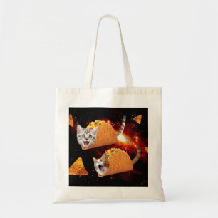 Katten in ruimtactieken tote bag