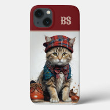 Katten in Schotse vermomming - charmante tartan ka