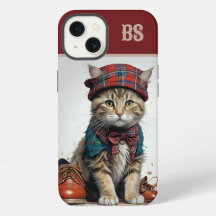 Katten in Schotse vermomming - charmante tartan ka