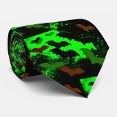 Katten in vlucht - groen stropdas (Opgerold)