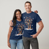 Katten in winterkerstkerstkerstkerstkerstkerstkers t-shirt (Unisex)