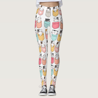 Katten in zakjes leggings