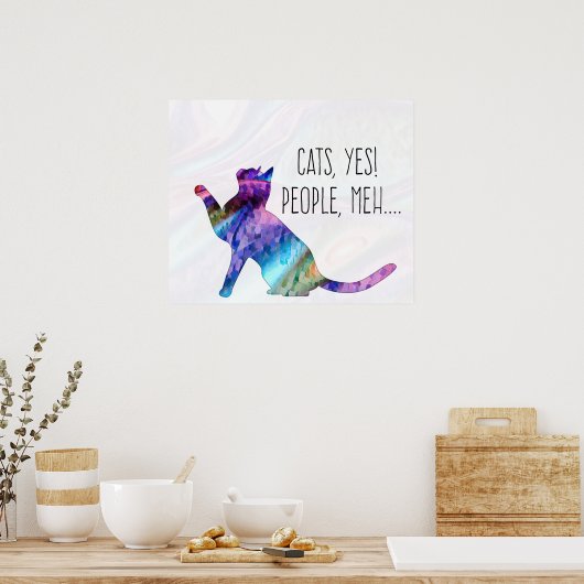 Katten, Ja, Mensen, Ach Poster (Keuken)