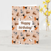 Katten Kaart (Gele Bloem)