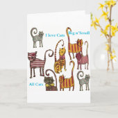 Katten Kaart (Gele Bloem)