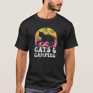 Katten & Kamperen Vintage Retro Hobbys T-shirt