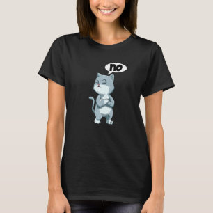 Katten kater staking ergernis nul Bock geen zin T-shirt