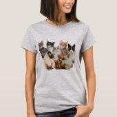 Katten, katten en katten t-shirt (Voorkant)