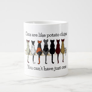 Katten, katten, katten en een keukenkoffie-Mok Extra Grote Beker