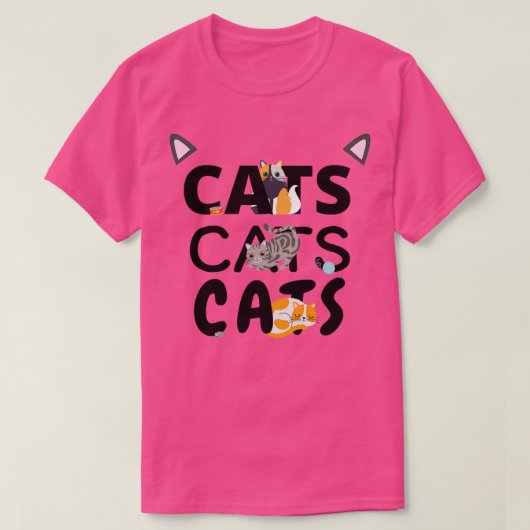 Katten Katten T-shirt (Design voorkant)