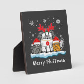 Katten Kerst Fotoplaat (Voorkant)
