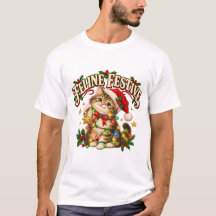 Katten Kerst Grappige Kerstmis Kitten T-shirt