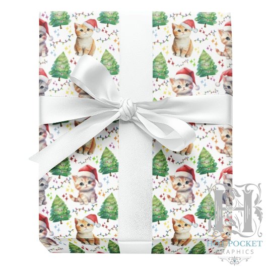 Katten Kerst Inpakpapier