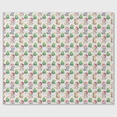 Katten Kerst Inpakpapier (Vlak)