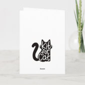 Katten Kerst Kaart (Achterkant)