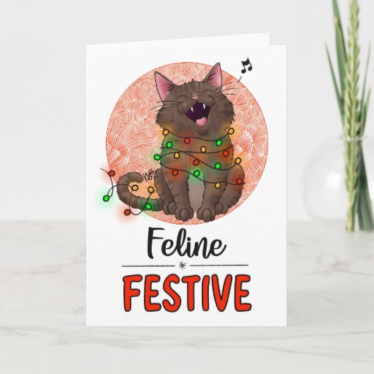 Katten Kerst Kaart (Voorkant)