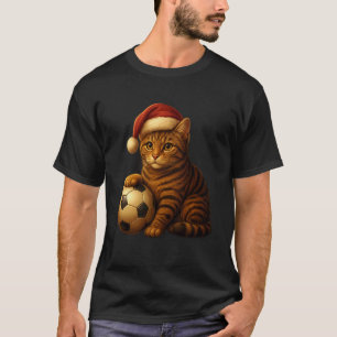 Katten Kerst T-shirts Sinterklaas Voetbal Spelen G