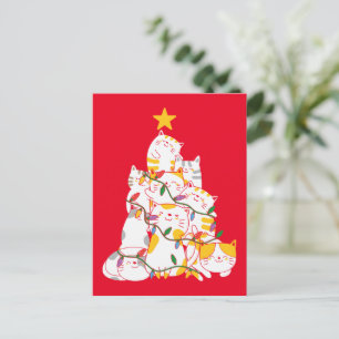 Katten kerstboom Funny Cats Kerstmis Briefkaart