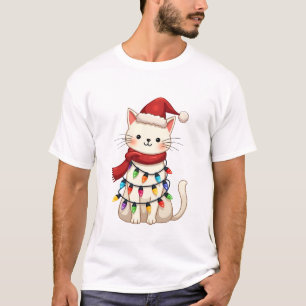 Katten Kerstboom Kerstmis (3) T-shirt