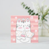 Katten Kerstkaart (Staand voorkant)