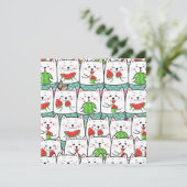 Katten Kerstkaart (Staand voorkant)