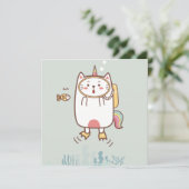 Katten Kerstkaart (Staand voorkant)