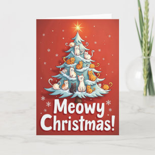 Katten Kerstkaart Kaart