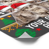 Katten kerstkerstShirt Funny Ornaments Pajama Fami Poster (Hoek)