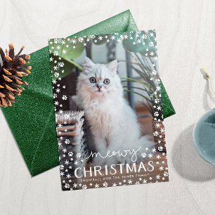 Katten Kerstmis Kat Liefhebber Familie Foto Kaart