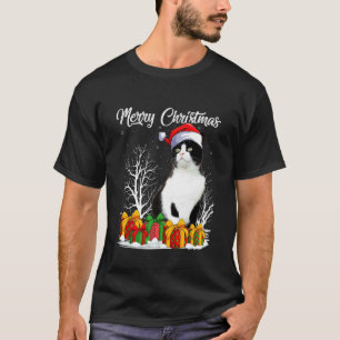 Katten Kerstmis Sinterklaas Hoed Grappige Zwarte K T-shirt