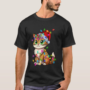 Katten Kerstmis Sinterklaas Hoed Kittens Liefhebbe T-shirt