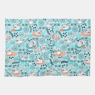 Katten Keukenhanddoek Vrije Dag