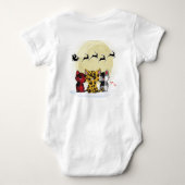 Katten kijken Santa Baby Outfit - Schattigee vakan Romper (Achterkant)