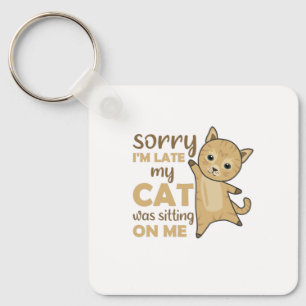 Katten Kittens Funny Gezegde Cute Animals Sleutelhanger