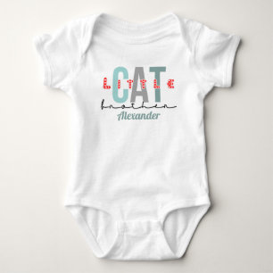 Katten kleine broer schattig ontwerp romper