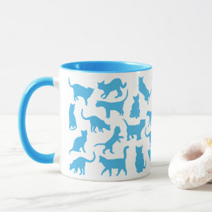 Katten Kleur Baby Blauw Mok