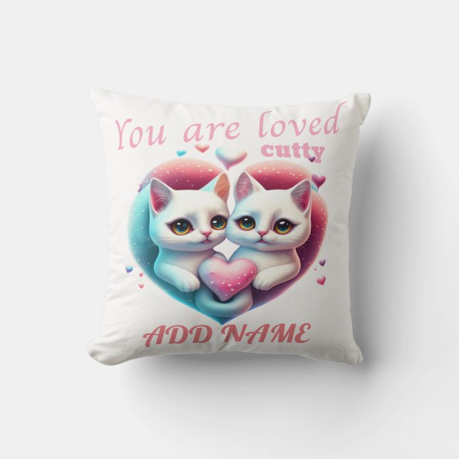 Katten Knippen Kussen (Voorkant)