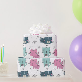 Katten Knuffels Cadeaupapier