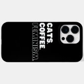 Katten Koffie Feminisme Case-Mate iPhone Case (Achterkant (horizontaal))