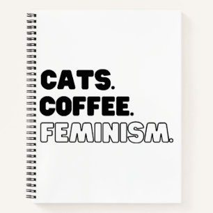 Katten Koffie Feminisme Notitieboek