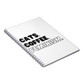 Katten Koffie Feminisme Notitieboek (Rechterzijde)